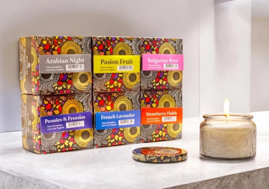 VELA AROMATICA CHICA 5X7CM BULTO X 12 UNI.