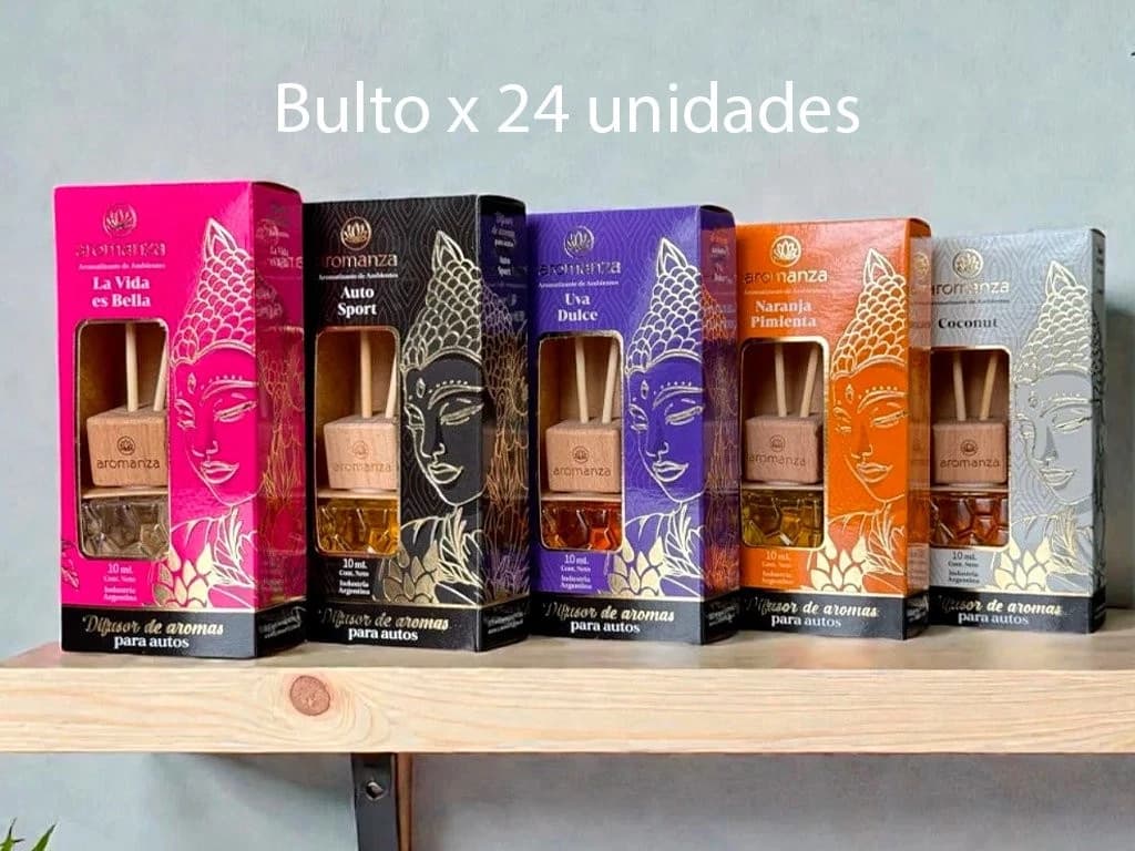 DIFUSOR DE AUTO  10ML. PACK DE 20 UNIDADES