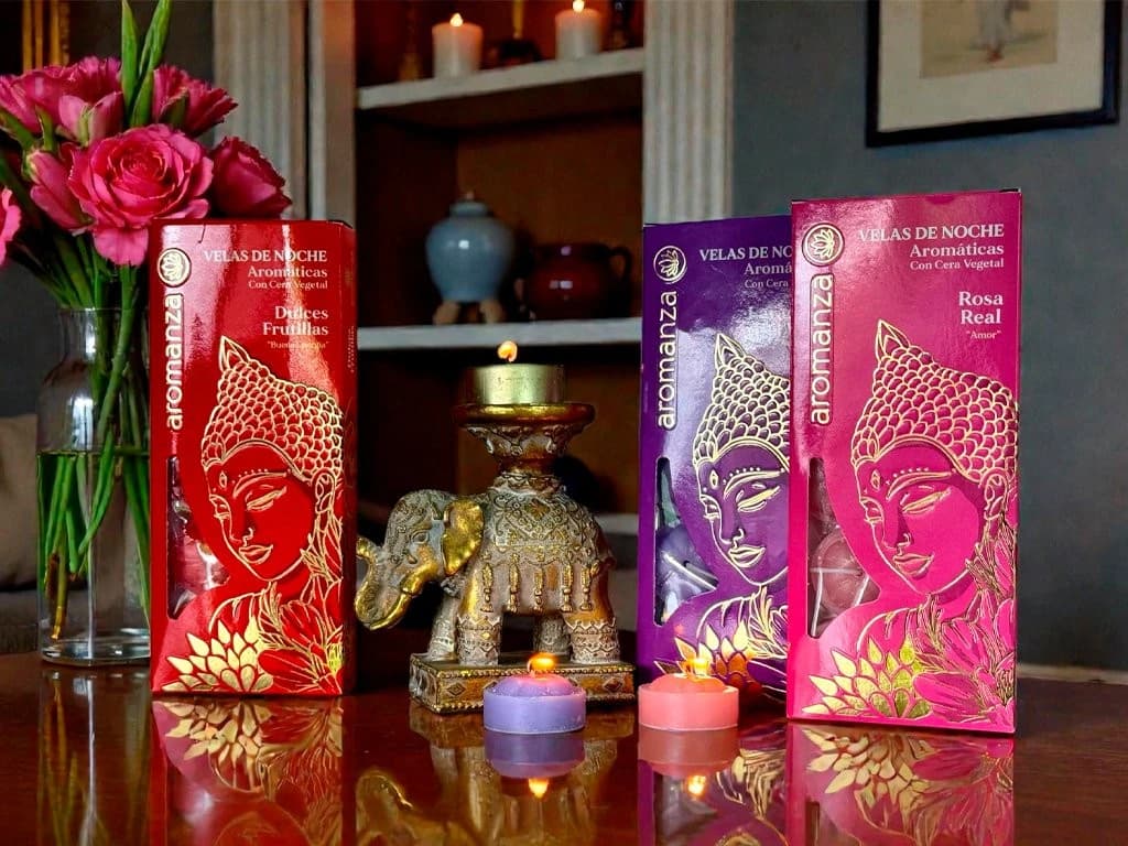 VELAS DE NOCHE AROMATICAS AROMANZA X10U. - X1